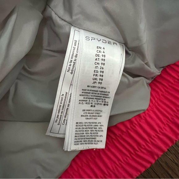 Spyder Ski and Snow Jacket - Little Girls Zadie Synthetic Down - Picture 10 of 12